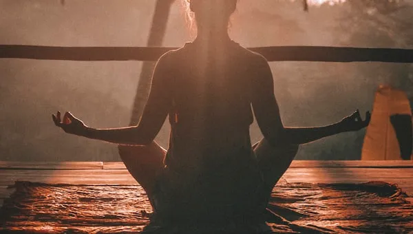 Calm meditation scene representing nervous system restoration and mental clarity